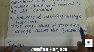 Restriking Voltage and Frequency Transient [upl. by Blair]