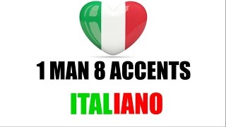 8 Italian Accents  8 Accenti Italiani [upl. by Urian]