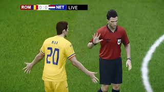 🔴LIVE  Romania vs Netherlands  UEFA EURO 2024  PES 21 Simulation Gameplay [upl. by Rolyat779]