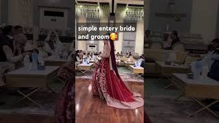 bride and groom simple entery💏trendingshorts wedding shortfeed song viralshort youtubelove [upl. by Leler832]