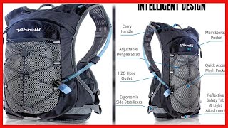 Vibrelli Hydration Pack amp 2L Hydration Water Bladder  High Flow Bite Valve  Hydration Backpack w [upl. by Ettevad]