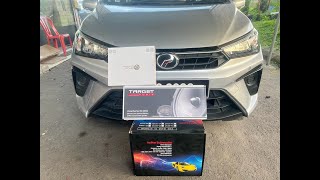 Perodua Bezza Upgrade Car Audio System Sennuopu DSP X10 Kuerl Active Subwoofer Target Audio Speaker [upl. by Yrram760]