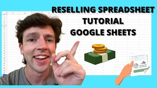 How To Make A Reselling Spreadsheet Tutorial  EBAY STOCKX GOAT APP [upl. by Ummersen]