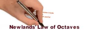 What is Dobereiners Triads and Newlands law of Octaves  wisemonkeys [upl. by Ruscher107]