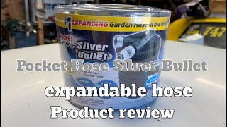 Product review Pocket Hose Silver Bullet expandable hose [upl. by Agnimod568]