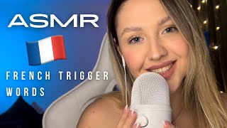 ASMR  French 🇫🇷 trigger words whispering and hands movements Mots déclencheurs en 🇫🇷 Français [upl. by Irdua]