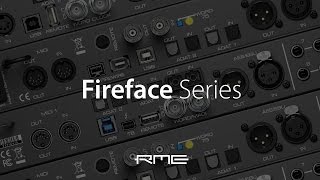 RME Audio Fireface Series [upl. by Petigny419]