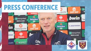 quotIm Really Looking Forward To Itquot  David Moyes Press Conference  Fiorentina v West Ham [upl. by Nibot]