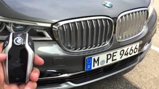 2016 BMW 7Series G11G12 Activating Remote Climate Control with Display Key [upl. by Cheri]