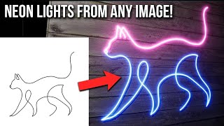 Create 3d Neon Signs FROM ANY IMAGE Blender  Unreal engine 5  Inkscape tutorial [upl. by Ramburt]