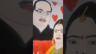 Happy Anniversary 🎉❣️❤️❤️❤️❤️❤️Special Gift for Mom And Dad made by Khushi artist shortsvideo [upl. by Llenhoj682]