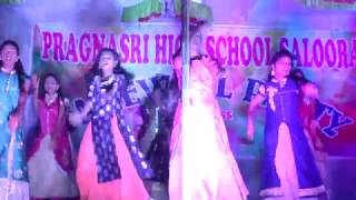 Vaana vaana videopragnasri high school saloora dance 2017 srinuampraju mastars [upl. by Abas191]