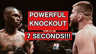 ISRAEL ADESANYA VS JAN BLACHOWICZ FULL FIGHT UFC 259 POWERFUL KNOCKOUT IN 7 SECONDS [upl. by Woodford]