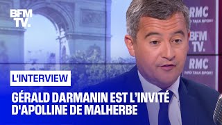 Gérald Darmanin face à Apolline de Malherbe en direct [upl. by Iliam]