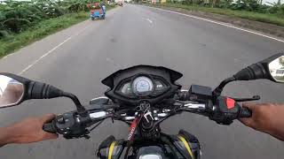 TVS stryker 125 BIKE 6000 KM RIDE REVIEW and top speed 1st 2nd 3rd gear challanegs [upl. by Dorie820]