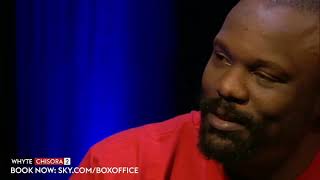 Wtf 🤣 Derek Chisora leaves Dillian Whyte stunned with laxative comment [upl. by Guyer]