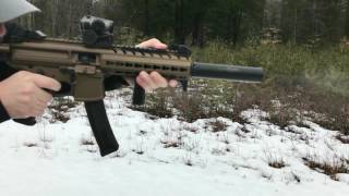 Sig Mpx Suppressed slow motion [upl. by Anelleh552]