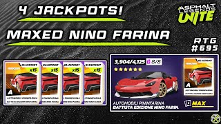 Asphalt Unite  4 JACKPOTS MAXING the Battista Nino Farina  RTG 695 [upl. by Nama]