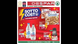 Volantino DESPAR🛒dal 22 Settembre al 1 Ottobre 2023 [upl. by Nodle400]