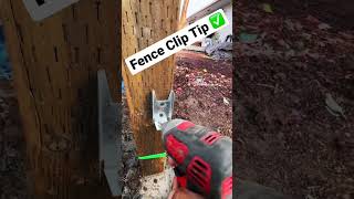 Wood 🪵 Fence Quick Clip Tip fence protips builder [upl. by Enilarak]