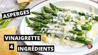 ASPERGES VINAIGRETTE 4 INGRÉDIENTS 🥗 asperges simple et rapide [upl. by Oetsira]