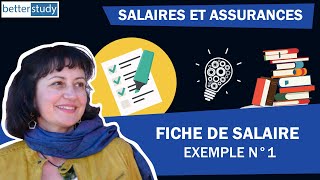 SALAIRES ET ASSURANCES SOCIALES  Fiche de salaire  Exemple 1 [upl. by Assetal416]