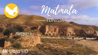 Drone over Matmata Gabes an ancient village in Tunisia [upl. by Robina357]