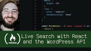 Live Search with React and the WordPress API P5D39  Live Coding with Jesse [upl. by Licht]