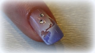 ANLEITUNG FÜR GELNÄGEL  Leichte Nailart mit Airbrush [upl. by Eisele]