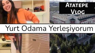 Hacettepe Üniversitesi Atatepe Öğrenci Yurduna yerleşiyorum vlog 🧳 [upl. by Eesdnyl]