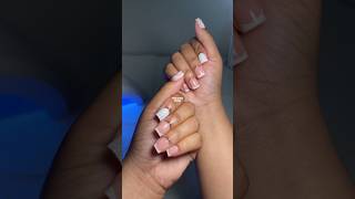 SHEIN press on Nail Tutorial🌸 nails vlog pressonnails diy capcut tutorial [upl. by Lemrac]