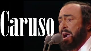 Luciano Pavarotti  Caruso  Live Italian amp English OnScreen Lyrics [upl. by Gabriela175]