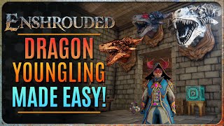 EASY DRAGON YOUNGLING KILL METHOD 【Enshrouded】 [upl. by Htinnek]