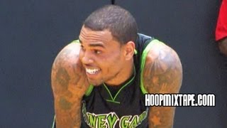 Chris Brown And The Money Gang Show OUT At The Drew League Ft John Wall The Game Etc [upl. by Notpmah740]