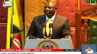 PRESIDENT RUTO FULL SPEECH AT PARLIAMENT JOINT SITTING OF SENATE amp NATIONAL ASSEMBLY [upl. by Ayekin]