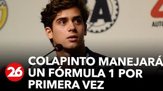 Franco Colapinto manejará un Fórmula 1 por primera vez quotSoñé con este día desde que era niñoquot [upl. by Alisa]