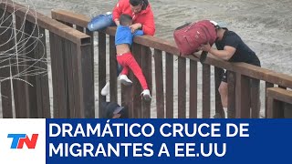 ESTADOS UNIDOS I Migrantes cruzan desde México aprovechando obras en el muro fronterizo [upl. by Ecile]