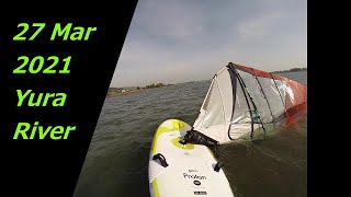 27 Mar 2021 YuraRiver WindSurf [upl. by Aderb104]