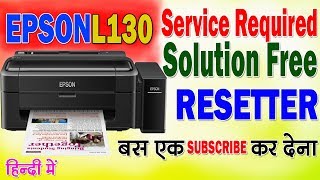 how to reset epson l130 printer रिसेट एप्सन L130 [upl. by Sset]