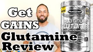 Platinum Glutamine  UltraPure Micronized Glutamine  MuscleTech Supplement Review [upl. by Erdrich161]