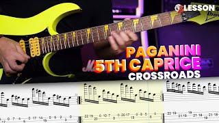 Steve Vai  Paganini 5th Caprice Crossroads Lesson [upl. by Acirrej826]