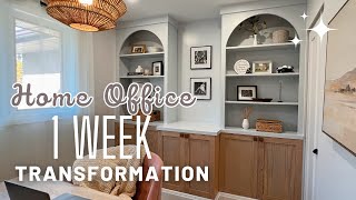 Home Office Transformation in 7 DAYS Start to Finish [upl. by Yanal]