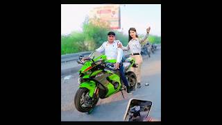 Police Bike Lake Bhag Gyi 😥 Police Crazy Ride 😂 Super Bike Zx10r  Police Ne Pakad li [upl. by Rednas242]