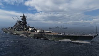 World of Warships  Shikishima 3 ship destroyed 241k dmg [upl. by Dlarrej]