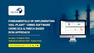 Fundamentals of Implementing VAILPlant CMMS Software ECA amp FMECA Based RCM Approach Webinar [upl. by Leiba]