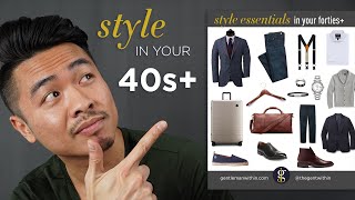 HOW TO DRESS WELL IN YOUR 40s for Men w Examples  The Upper Echelon [upl. by Aviv303]