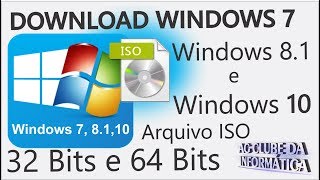 Como Baixar a ISO Original Windows 7 Windows 81 e Windows 10 [upl. by Yrennalf]