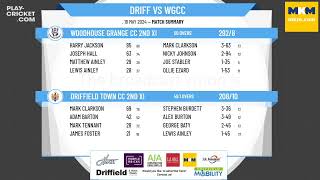 Driffield Town CC 2nd XI v Woodhouse Grange CC 2nd XI [upl. by Eidur879]