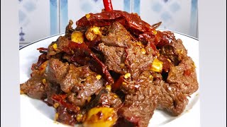 how to make buff chili recipe dry buff chili recipe  healthy way buff recipe [upl. by Attekram709]