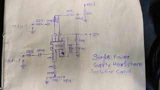 Single power supply headphone com preamp circuit diagram [upl. by Rol]